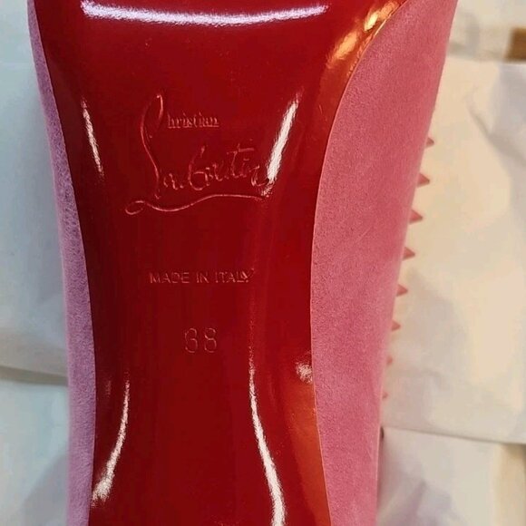 Christian Louboutin Duvette Spikes 85 Cutout Leather Heeled Pumps - Picture 6 of 8